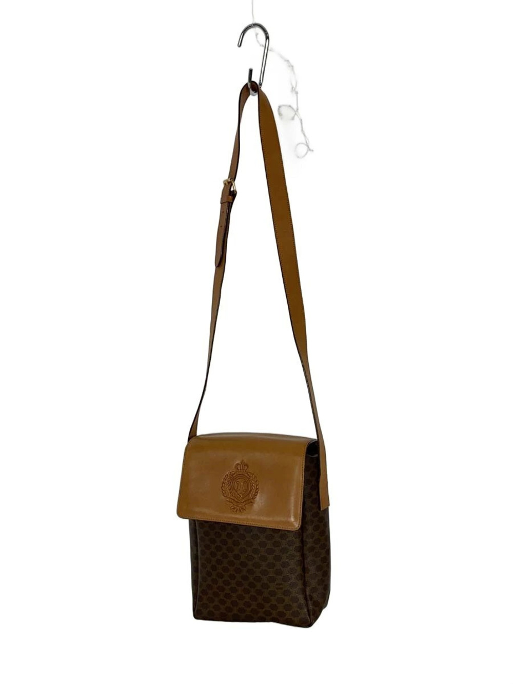 Celine Macadam Crossbody Bag Brown